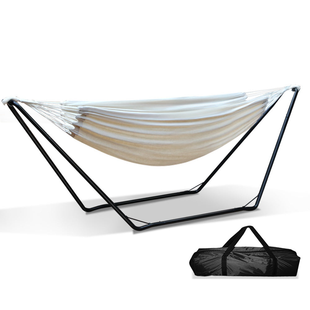 St. Kilda Beach Hammock Bed with Steel Frame Stand - Carry Bag